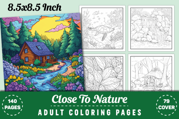 Download Close to Nature - Adult Coloring Pages - Nature Collection