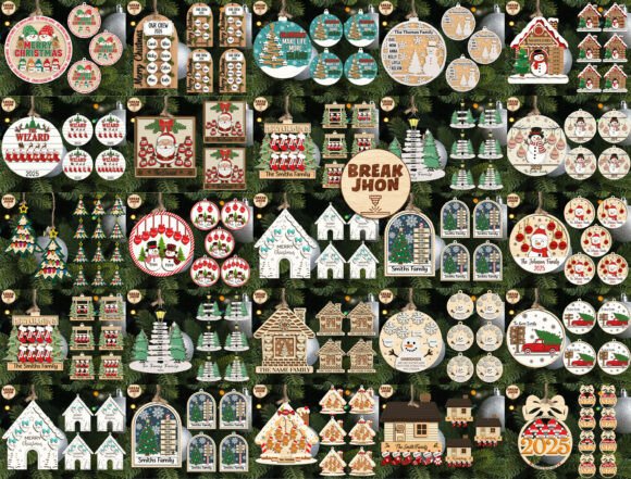 Download Bundle Personalize Christmas Ornament - Ornament Collection