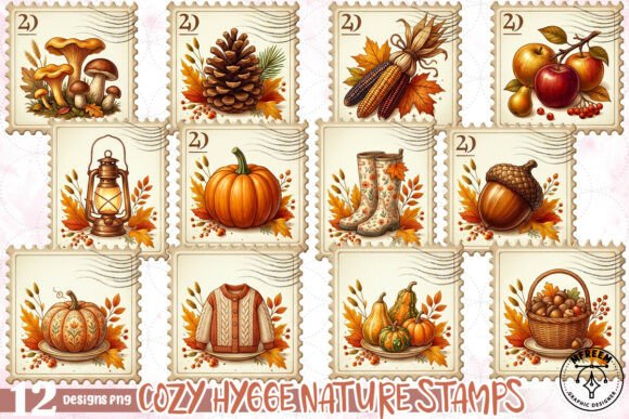 Download Cozy Hygge Nature Stamps PNG - Nature Collection